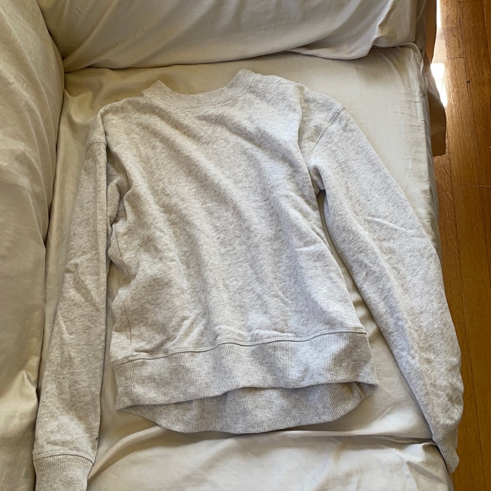 heather grey SO crewneck